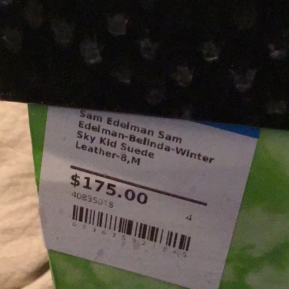 New Sam Edelman Belinda grey Suede Ankle Leather Boots Fringe Tassel NWT - Picture 8 of 8